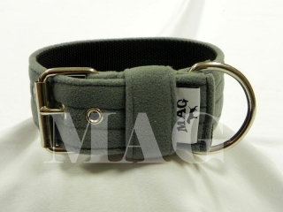 Obojek fleece šedý, š.5cm