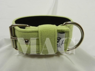 Obojek fleece lili green, š.5cm