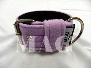 Obojek fleece african fialový, š.5cm