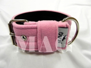 Obojek fleece begonie, š.5cm