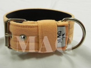 Obojek fleece apricot, š.5cm