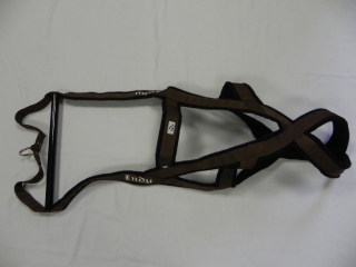 weight pull postroj s výšivkou hnědý St, š.5cm
