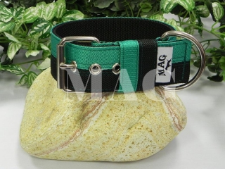 Obojek černozelený,š.5cm