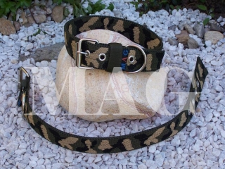 obojek army green - maskáč š.4cm