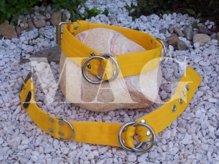 polostahovací žlutý š.4cm
