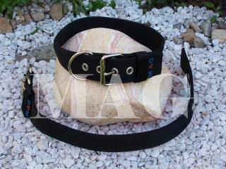 s okem na konci černý, š.4cm,d.70cm