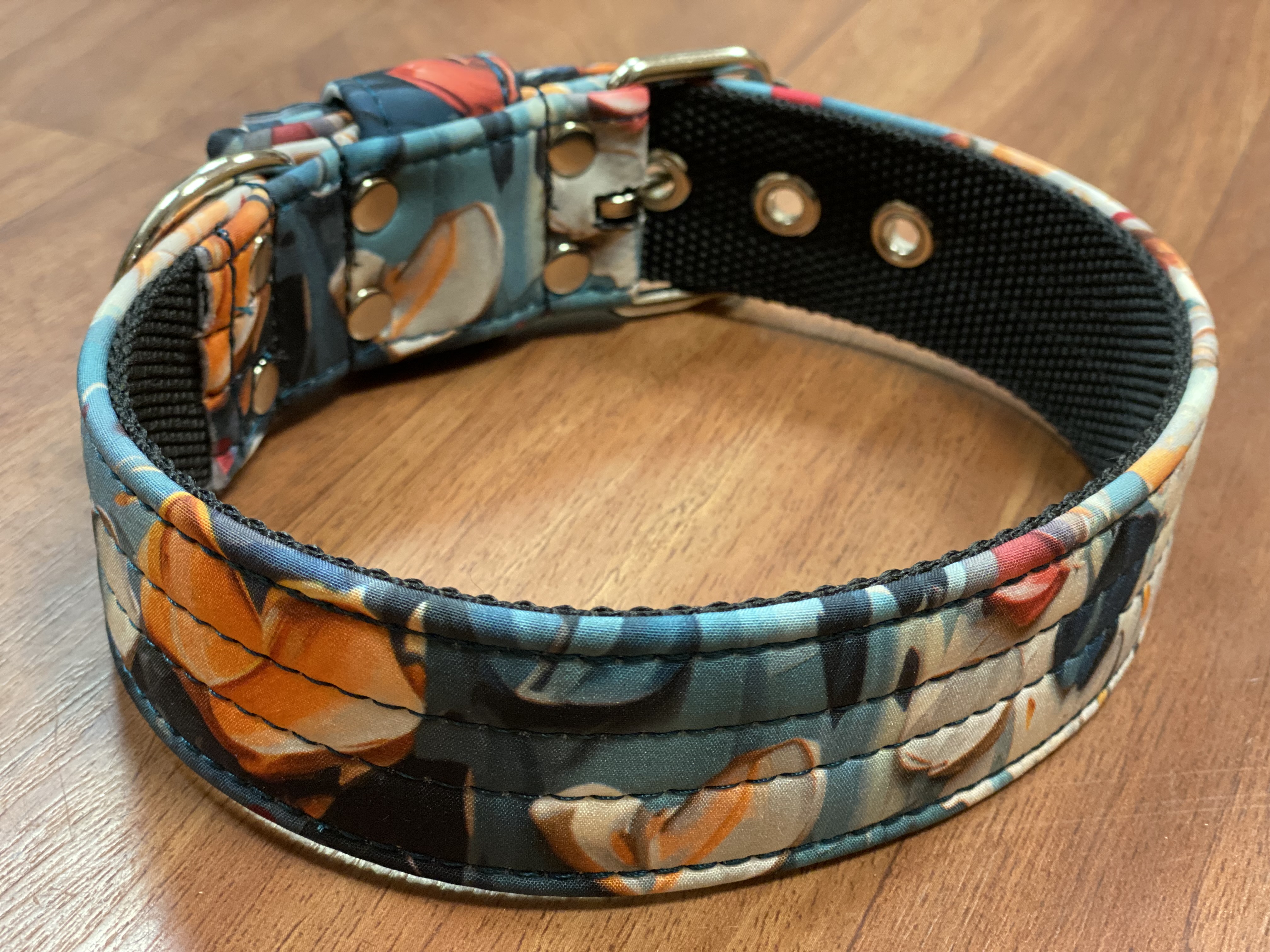 obojek soft. vršek - malovaná srdíčka š.5cm