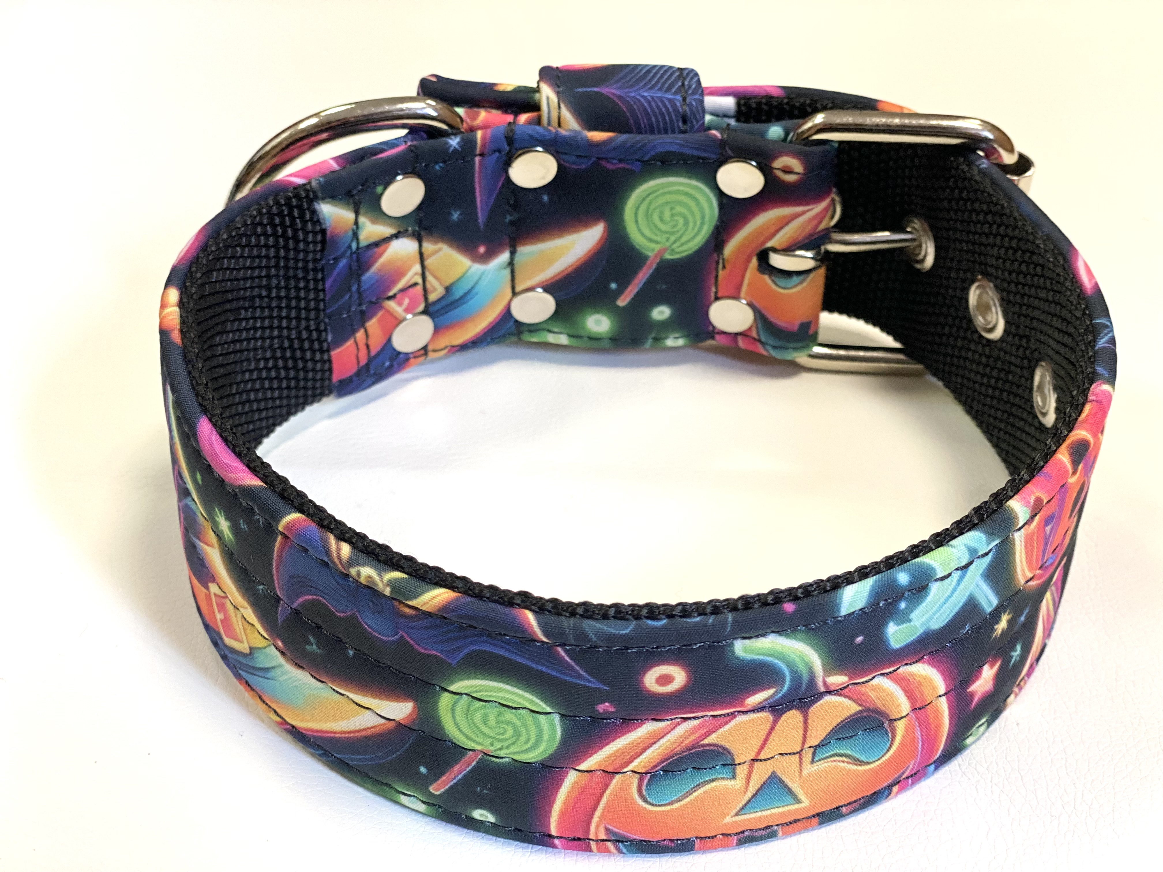 obojek celosoft. š.5cm Halloween barevný