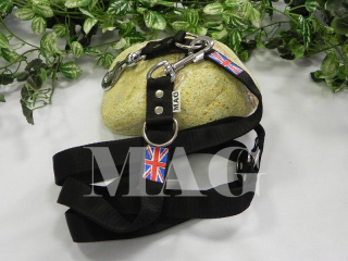 U.K. vodítko, přepínací-2m,š.3cm, černé