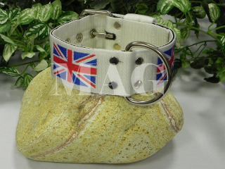 U.K. obojek , bílý, š.5cm