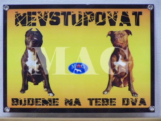 Výstražná cedulka č.1