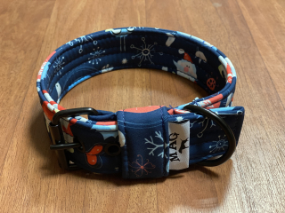 obojek celosoft. š.5cm - zimní tm. modrý