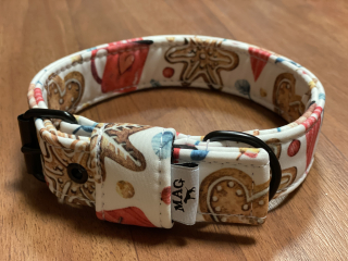 obojek soft. vršek š.4cm - vánoční perníček