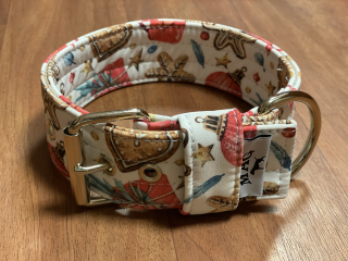 obojek celosoft.  š.5cm - vánoční perníček