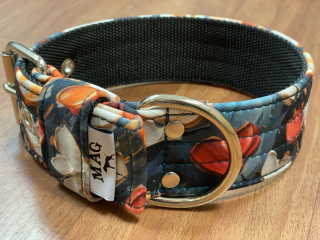 obojek celosoft.- malovaná srdíčka š.5cm