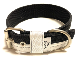 obojek š.4cm, černá/bílá